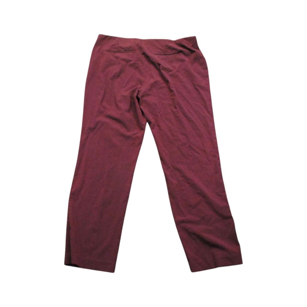 STYLE & CO stretch pants  18W  Burgundy  pull on wide waist band - Picture 5 of 6